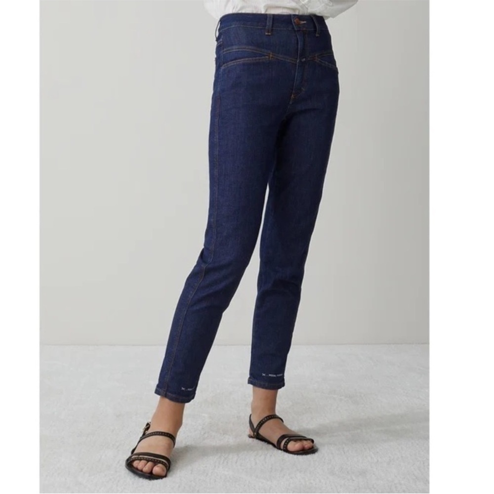 CLOSED pedal pusher jean in dark wash sz 42